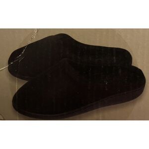 Wayland Square Unisex Memory Foam Slippers Black Size 6-7 Great Christmas Gift‎